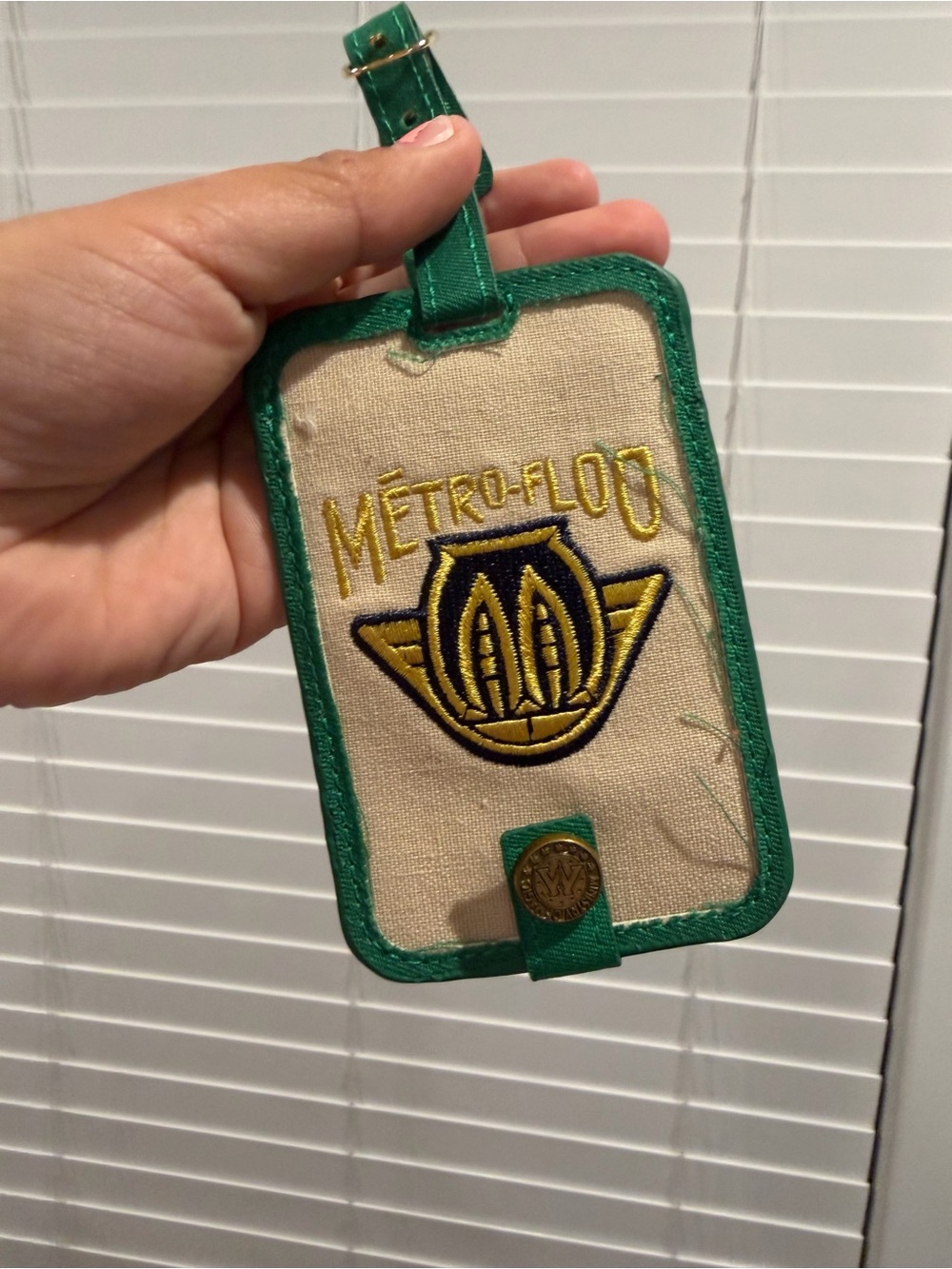 Harry Potter metrofloo Travel Luggage Tag with Embroidered Logo